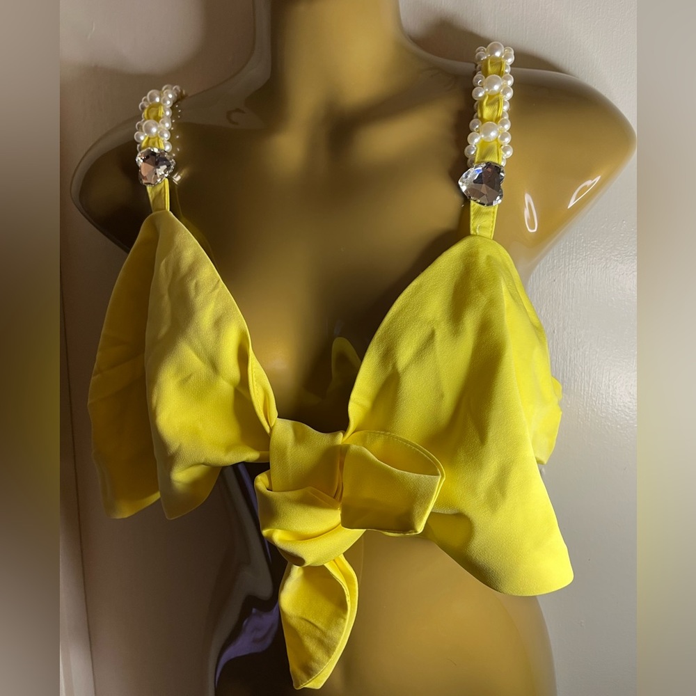 Yellow Crop Top